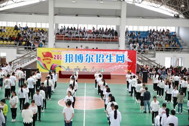 成都中醫(yī)藥大學(xué)附院針灸學(xué)校龍泉校區(qū)舉行2017年新團員入團宣誓儀式