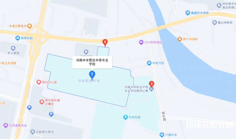 中牟縣職業(yè)中等專業(yè)學(xué)校地址，乘車路線