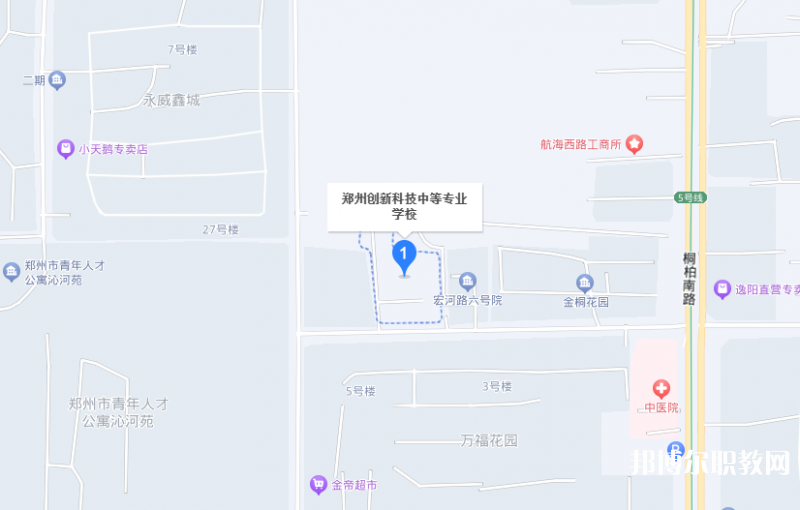 鄭州創(chuàng)新科技中等專業(yè)學(xué)校地址，乘車路線