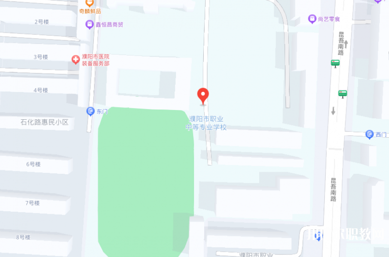 濮陽油田職業(yè)中等專業(yè)學校地址，乘車路線
